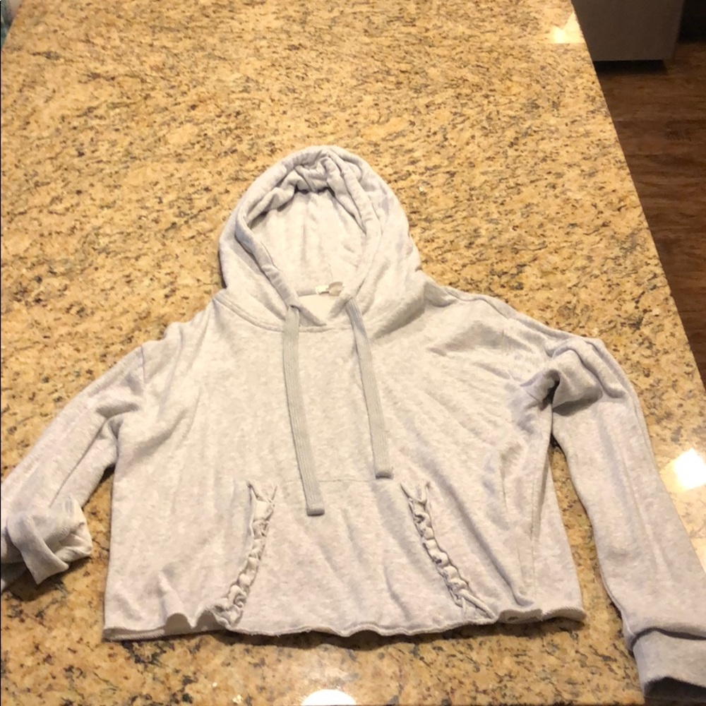 Grey cropped sweatshirt